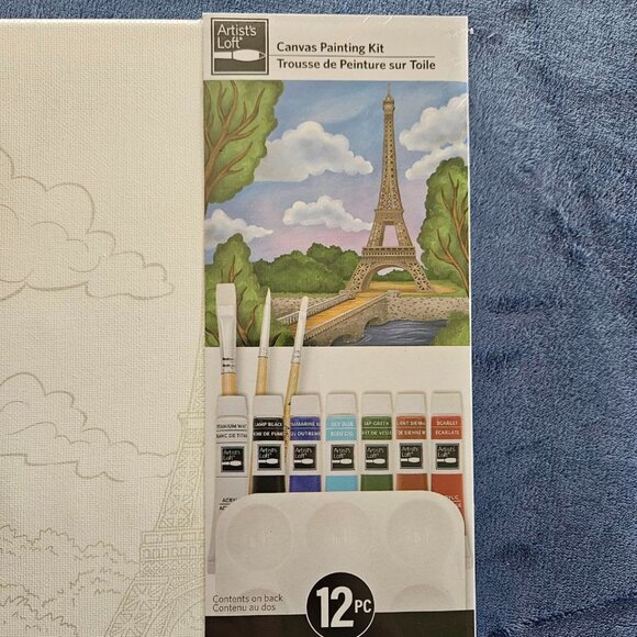 Artist's Loft - Canvas Painting Kit Eiffel Tower Paris France 12 x 12 in - Picture 4 of 7